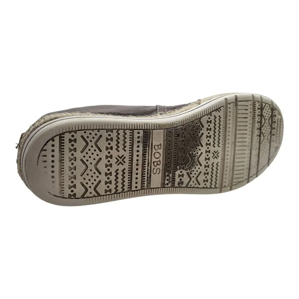 Bobs From Skechers Size 6.5 Womens Breeze Memory Foam Slip On Espadrilles Taupe